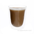 Taza de agua de café de té de vidrio transparente de borosilicato